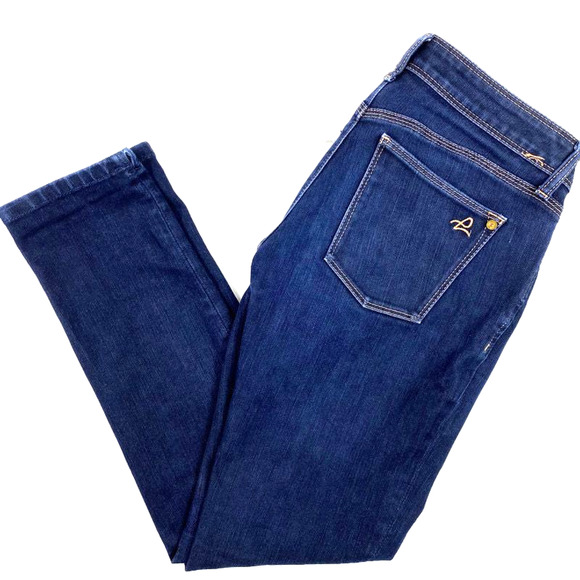 DL1961 Angel Jeans Mid Rise Skinny Ankle Blue Mariner 1214 Comfort Womens sz 28 - Picture 4 of 13